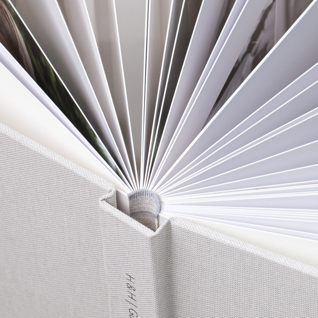 Close-up of thick board pages