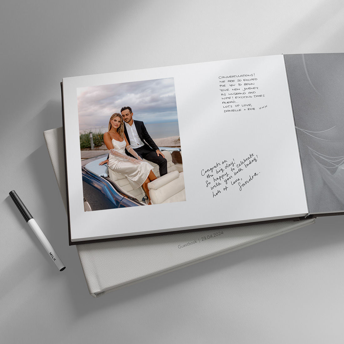 Open Landscape Wedding Guest Book