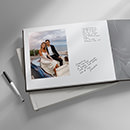 Open Landscape Wedding Guest Book