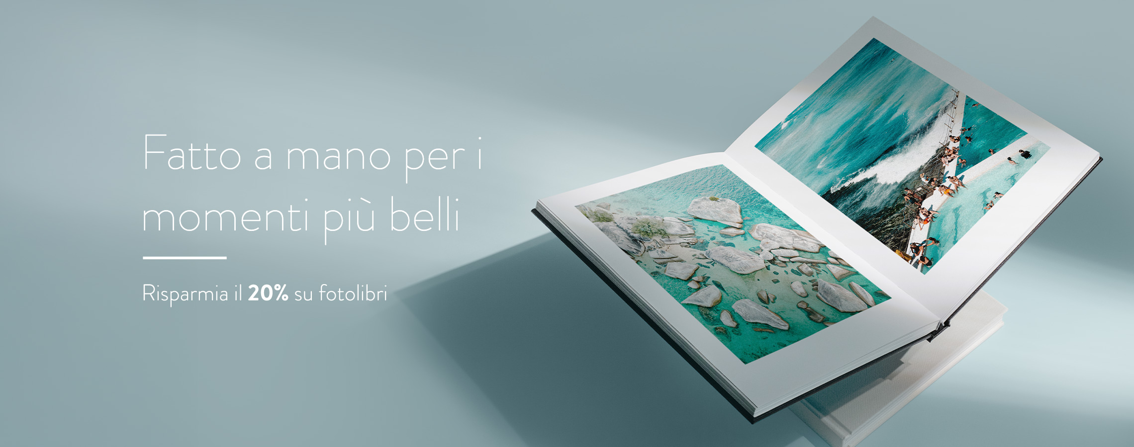 Risparmia il 20% sui fotolibri.