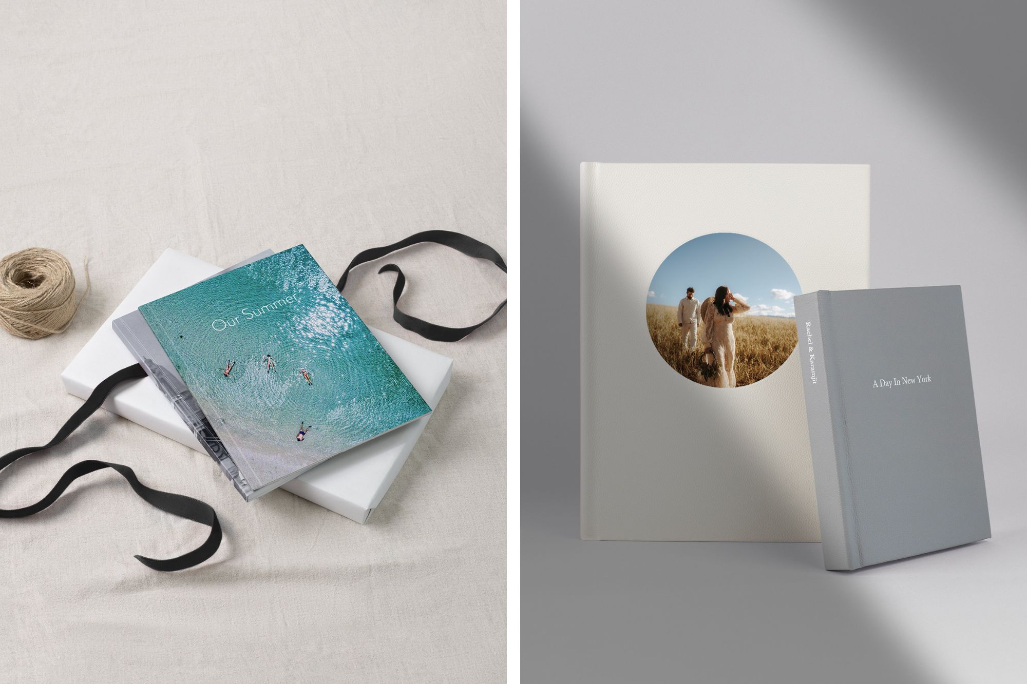 Book with 'Our summer' cover and 'New York' cover