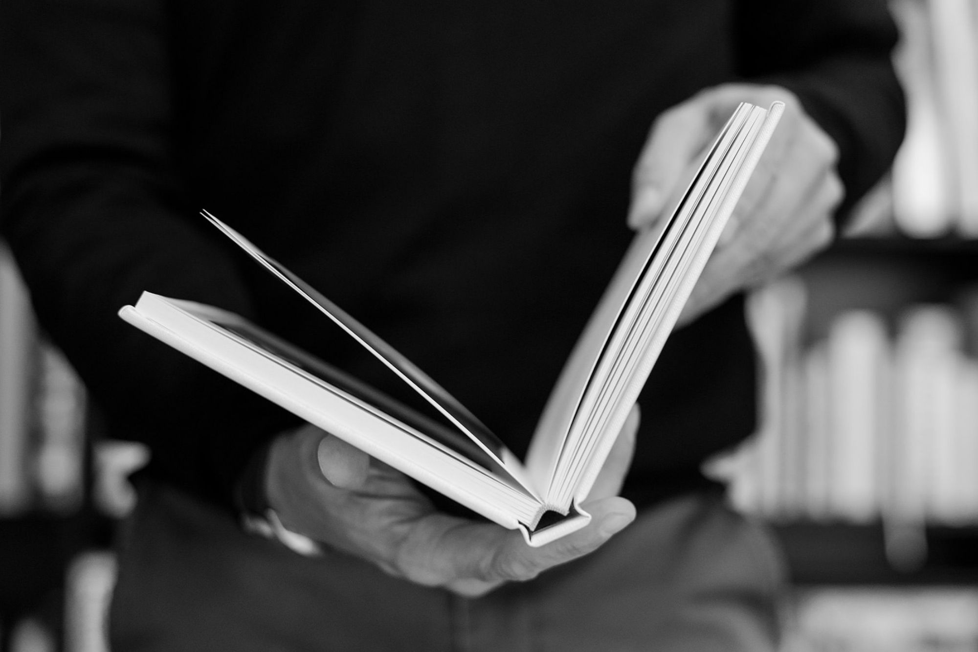 Flipping a book through on its spine