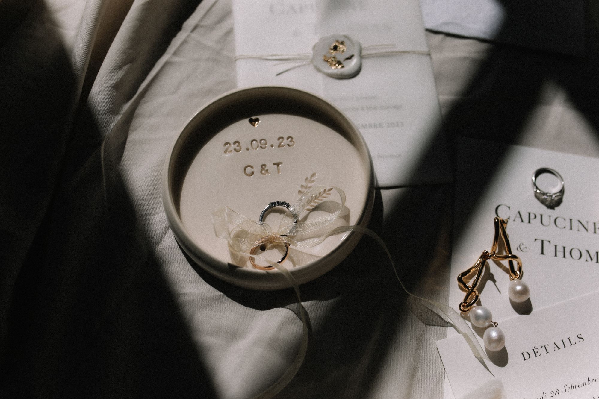 Trinkets from wedding day