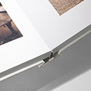 Lay-flat, flush mount binding for lasting strength.