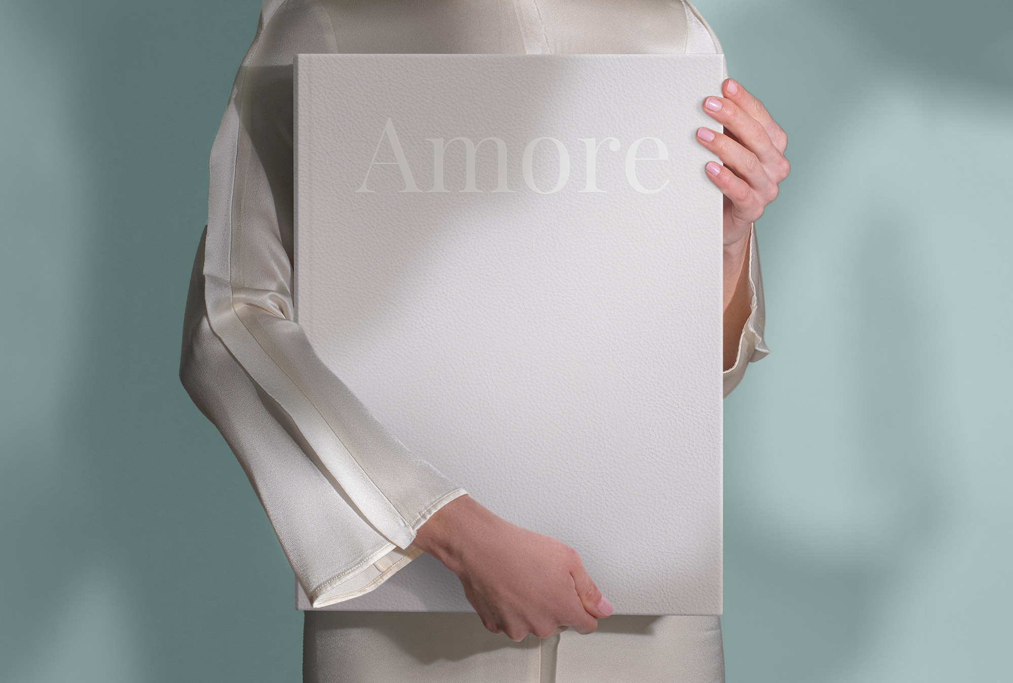 Girl holding XL album
